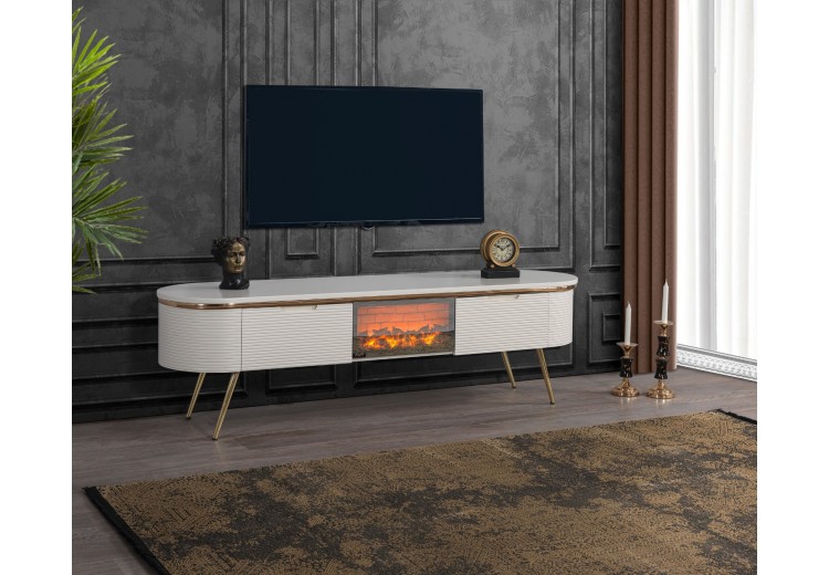 Royal tv sehpası boyalı beyaz mdf